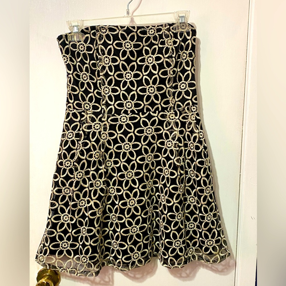 Forever 21 black and gold dress